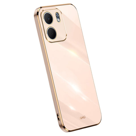 XINLI For Oppo A5x 5G Case TPU Phone Cover with Electroplating Frame