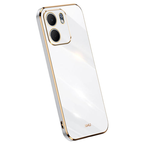 XINLI For Oppo A5x 5G Case TPU Phone Cover with Electroplating Frame