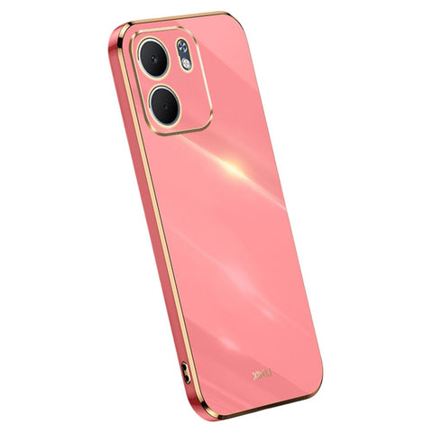 XINLI For Oppo A5x 5G Case TPU Phone Cover with Electroplating Frame