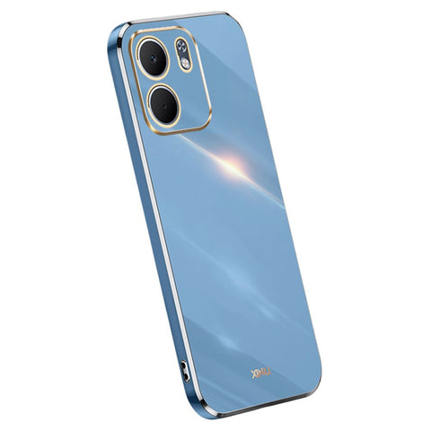 XINLI For Oppo A5x 5G Case TPU Phone Cover with Electroplating Frame