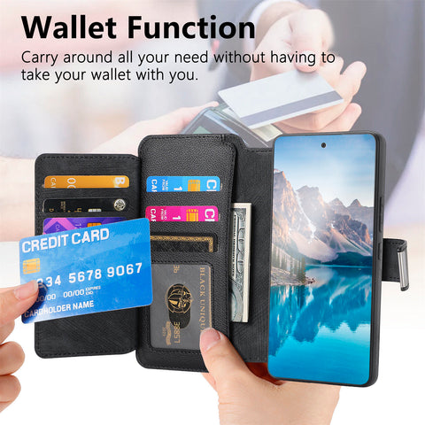 CASENEO For Oppo Reno14 Pro 5G (Global) Case  MW-02 Detachable Magnetic Leather Flip Phone Cover