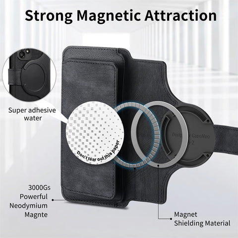 CASENEO For Oppo Reno14 5G (Global) Case  MW-02 Detachable Magnetic Leather Flip Phone Cover