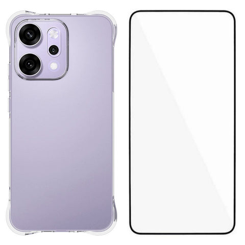 WANLONFENG For Oppo Reno14 Pro 5G (Global) Case  WL Series 2.0mm TPU Phone Cover with Tempered Glass Film