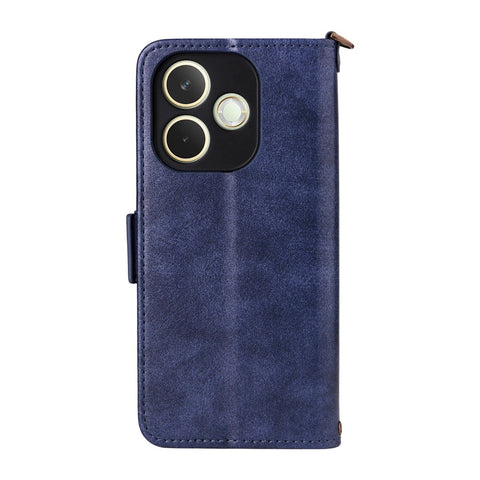 For Oppo A5 Pro 5G (Global)  /  A5 Pro 4G (Global) Leather Case Magnetic Closure Wallet Stand Phone Cover with Crossbody Strap