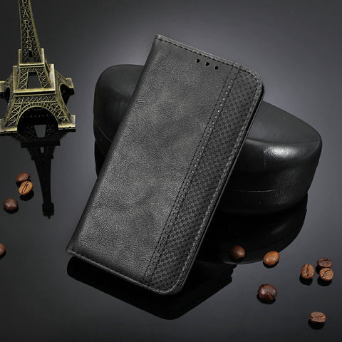 Retro Texture Imprinted Phone Case For Huawei nova 10z 4G / Honor X20 SE, PU Leather Wallet Stand Magnetic Auto-absorbed Anti-scratch Smartphone Cover