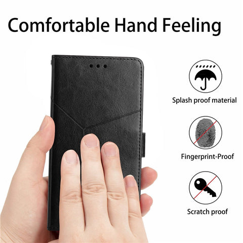 Anti-scratch Phone Cover For Xiaomi 12 Lite NE 5G, HT01 PU Leather Imprinted Y-Shaped Lines Anti-fall Phone Case Wallet Stand with Strap