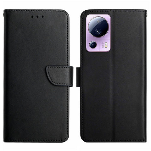 For Xiaomi 12 Lite NE 5G HT02 Strong Magnetic Clasp Stand Function Genuine Leather Nappa Texture Wallet Case Flip Phone Cover