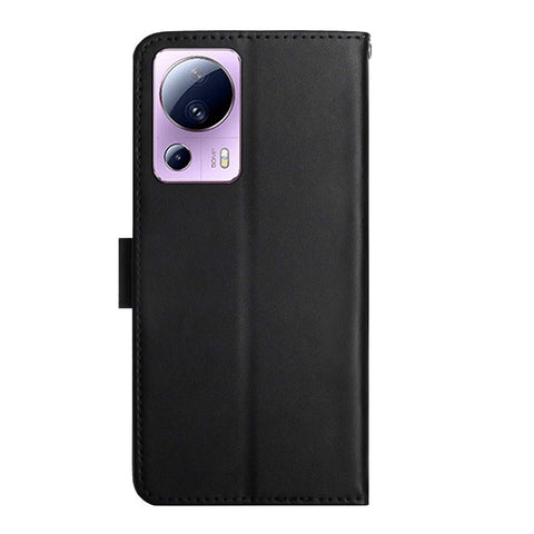 For Xiaomi 12 Lite NE 5G HT02 Strong Magnetic Clasp Stand Function Genuine Leather Nappa Texture Wallet Case Flip Phone Cover