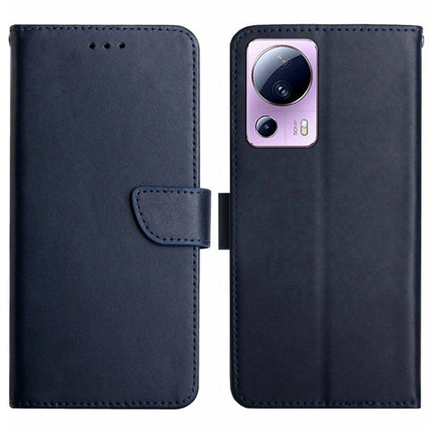 For Xiaomi 12 Lite NE 5G HT02 Strong Magnetic Clasp Stand Function Genuine Leather Nappa Texture Wallet Case Flip Phone Cover