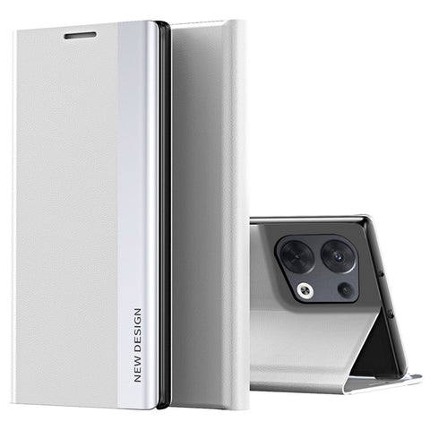 For Oppo Reno8 Pro+ 5G (Global Version) / Reno8 Pro 5G (Global Version) Collision Resistant PU Leather Flip Stand Cover Electroplating Phone Case