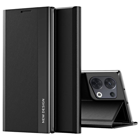 For Oppo Reno8 Pro+ 5G (Global Version) / Reno8 Pro 5G (Global Version) Collision Resistant PU Leather Flip Stand Cover Electroplating Phone Case
