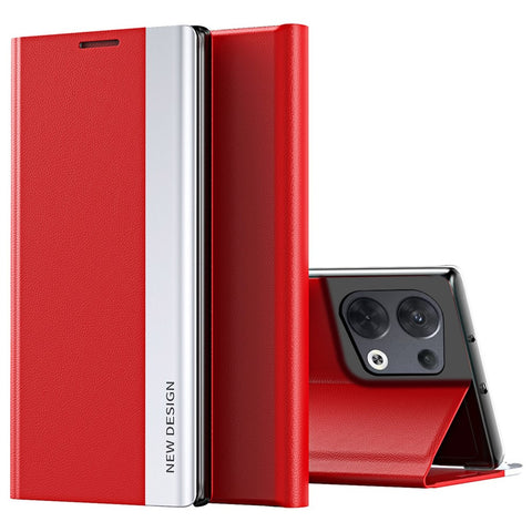 For Oppo Reno8 Pro+ 5G (Global Version) / Reno8 Pro 5G (Global Version) Collision Resistant PU Leather Flip Stand Cover Electroplating Phone Case