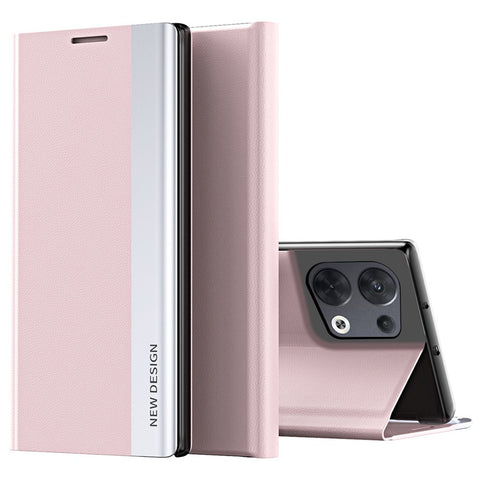 For Oppo Reno8 Pro+ 5G (Global Version) / Reno8 Pro 5G (Global Version) Collision Resistant PU Leather Flip Stand Cover Electroplating Phone Case