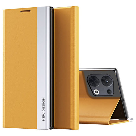 For Oppo Reno8 Pro+ 5G (Global Version) / Reno8 Pro 5G (Global Version) Collision Resistant PU Leather Flip Stand Cover Electroplating Phone Case