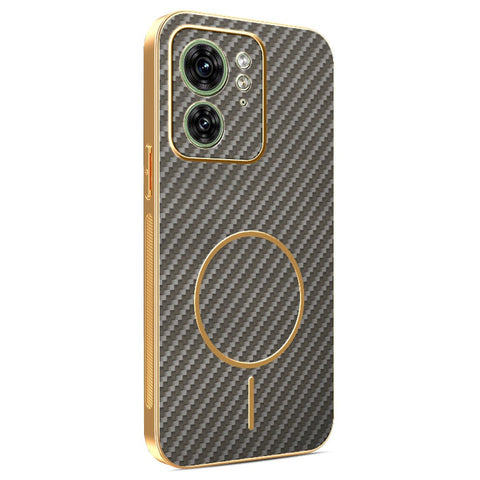 For Motorola Edge 40 5G  /  Edge (2023) 5G Phone Case Carbon Fiber Textured Electroplated TPU Back Cover