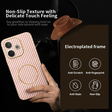 For Oppo A5 Pro 4G (Global) / 5G (Global) Phone Case Carbon Fiber Textured Electroplated TPU Back Cover