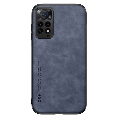X&E For Xiaomi Redmi Note 11 Pro / Redmi Note 11E Pro 5G Shockproof Case PU Leather Coated TPU+PC Protective Cover Skin-touch Phone Case Built-In Metal Sheet
