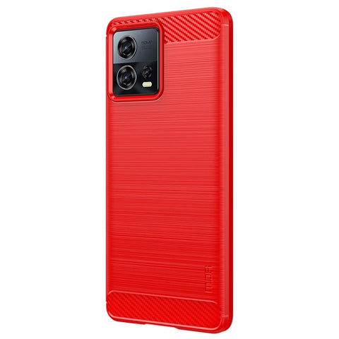 MOFI JK TPU Series-1 for Motorola Moto S30 Pro 5G / Edge 30 Fusion 5G Soft TPU Brushed Phone Case Carbon Fiber Texture Drop-proof Back Cover