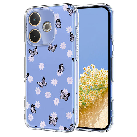 For Oppo A5 Pro 4G (Global) / Oppo A5 Pro 5G (Global) Case Butterfly Floral Pattern Printing TPU Phone Back Cover