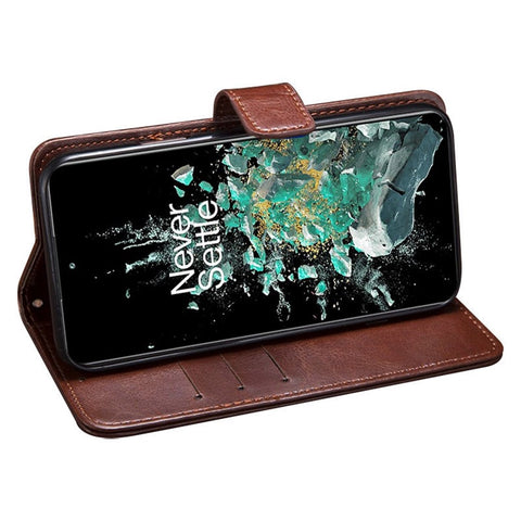 IDEWEI For OnePlus 10T 5G / Ace Pro 5G Crazy Horse Texture PU Leather + TPU Full Protection Phone Case Stand Wallet Cover