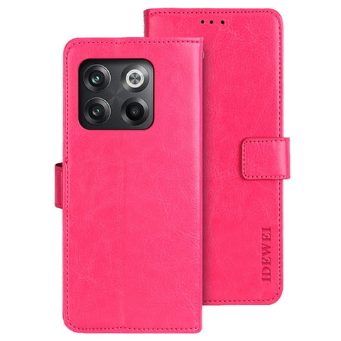 IDEWEI For OnePlus 10T 5G / Ace Pro 5G Crazy Horse Texture PU Leather + TPU Full Protection Phone Case Stand Wallet Cover
