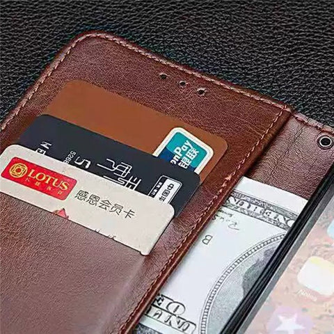 IDEWEI For Motorola Edge 30 Neo 5G PU Leather Folio Flip Phone Case Crazy Horse Texture Stand Wallet Shockproof Cover