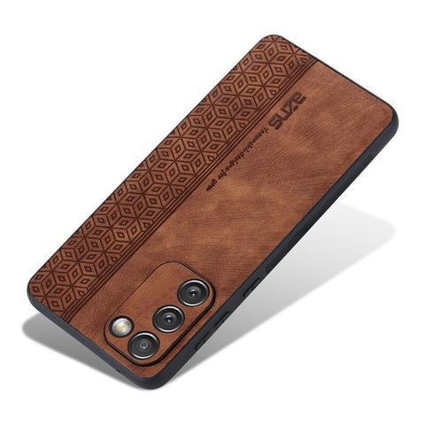 AZNS For Samsung Galaxy S20 FE 5G / S20 FE / S20 FE 2022 / S20 Lite Imprinted Pattern PU Leather Coated TPU Cover Anti-scratch Phone Case