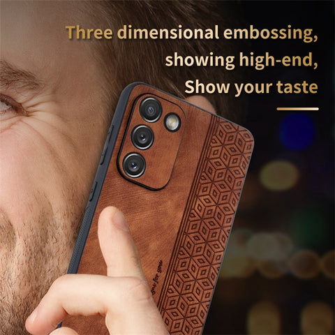 AZNS For Samsung Galaxy S20 FE 5G / S20 FE / S20 FE 2022 / S20 Lite Imprinted Pattern PU Leather Coated TPU Cover Anti-scratch Phone Case