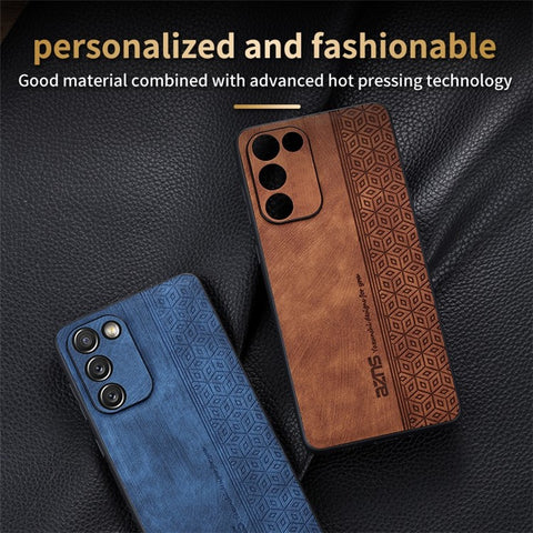 AZNS For Samsung Galaxy S20 FE 5G / S20 FE / S20 FE 2022 / S20 Lite Imprinted Pattern PU Leather Coated TPU Cover Anti-scratch Phone Case