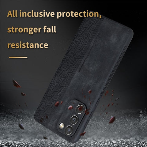 AZNS For Samsung Galaxy S20 FE 5G / S20 FE / S20 FE 2022 / S20 Lite Imprinted Pattern PU Leather Coated TPU Cover Anti-scratch Phone Case