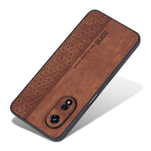 AZNS Anti-scratch Cell Phone Case for Oppo A97 5G, Imprinted Pattern PU Leather Coated TPU Protective Cover