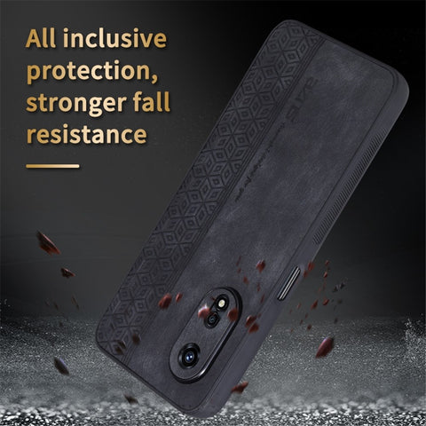 AZNS Anti-scratch Cell Phone Case for Oppo A97 5G, Imprinted Pattern PU Leather Coated TPU Protective Cover