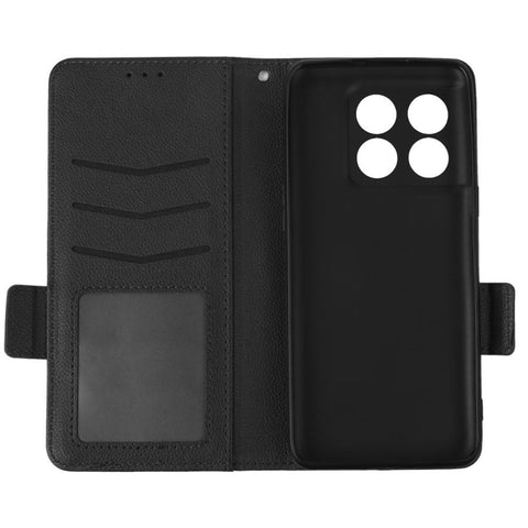 Litchi Texture Phone Case for OnePlus 10T 5G / Ace Pro 5G, Stand Wallet PU Leather Magnetic Clasp Folio Flip Protective Cover