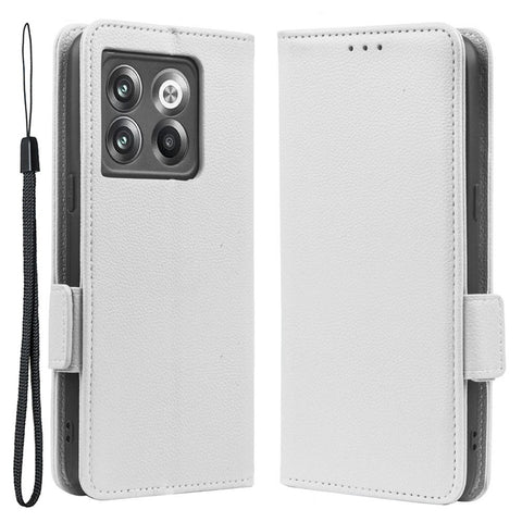 Litchi Texture Phone Case for OnePlus 10T 5G / Ace Pro 5G, Stand Wallet PU Leather Magnetic Clasp Folio Flip Protective Cover