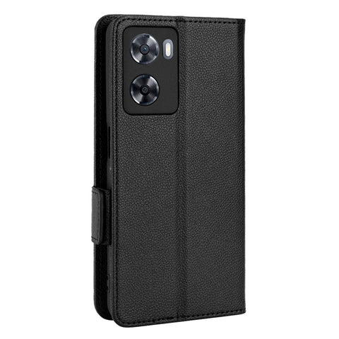 PU Leather Phone Case for Oppo A77 4G / A57 4G / A57e 4G / A57s 4G / A57 (CPH2387) (Taiwan Version), Litchi Texture Stand Wallet Phone Cover