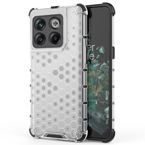 For OnePlus 10T 5G / Ace Pro 5G Phone Case Honeycomb Textured Shockproof Case TPU + PC Phone Cover