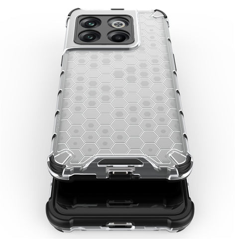For OnePlus 10T 5G / Ace Pro 5G Phone Case Honeycomb Textured Shockproof Case TPU + PC Phone Cover