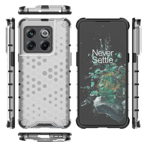 For OnePlus 10T 5G / Ace Pro 5G Phone Case Honeycomb Textured Shockproof Case TPU + PC Phone Cover