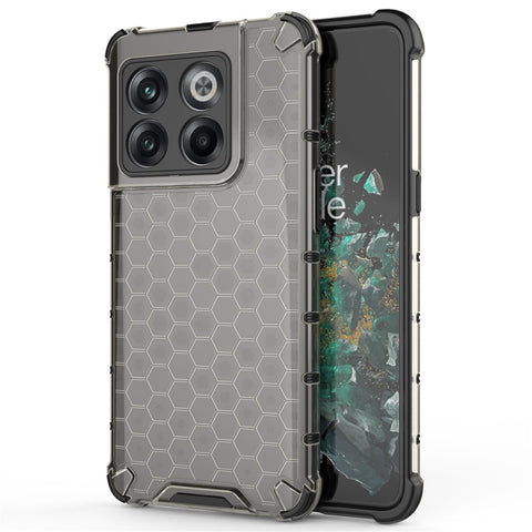 For OnePlus 10T 5G / Ace Pro 5G Phone Case Honeycomb Textured Shockproof Case TPU + PC Phone Cover