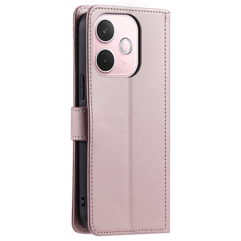 PU Leather Case for Oppo A5 Pro 5G (Global) / A5 Pro 4G (Global) / A5 Energy 5G (China) Wallet Rhombus Grid Phone Cover with Shoulder Strap / Wrist Strap