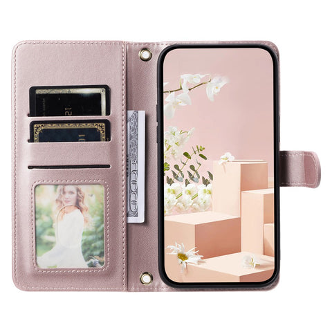 PU Leather Case for Oppo A5 Pro 5G (Global) / A5 Pro 4G (Global) / A5 Energy 5G (China) Wallet Rhombus Grid Phone Cover with Shoulder Strap / Wrist Strap