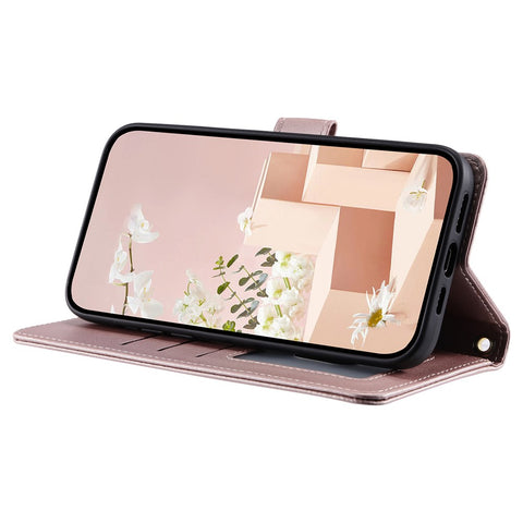 PU Leather Case for Oppo A5 Pro 5G (Global) / A5 Pro 4G (Global) / A5 Energy 5G (China) Wallet Rhombus Grid Phone Cover with Shoulder Strap / Wrist Strap