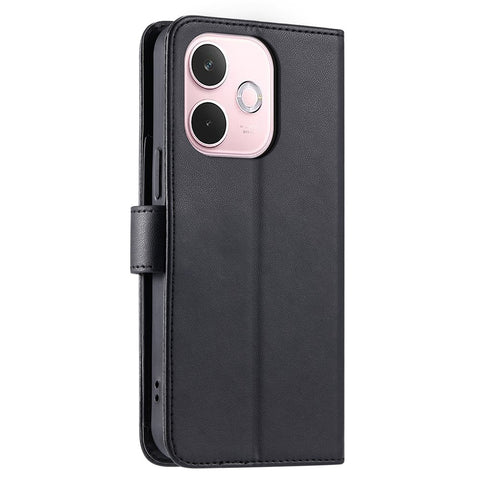 Crossbody Leather Case for Oppo A5 Pro 5G (Global) / A5 Pro 4G (Global) / A5 Energy 5G (China) Ring Buckle Wallet Stand Rhombus Mobile Cover