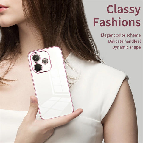 Phone Case For Oppo A5 Pro 4G (Global) / A5 Pro 5G (Global) / A5 Energy 5G (China) Electroplating Frame Soft TPU Cover