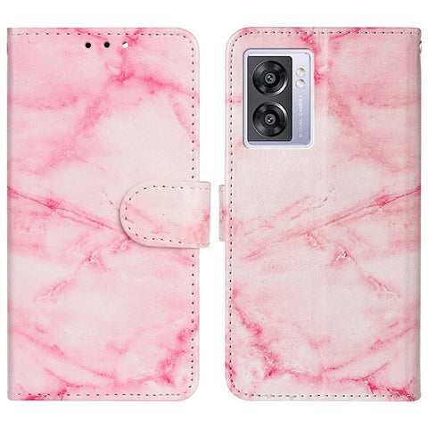 For Oppo A57 4G / A57s 4G / A57 (2022) 5G / A77 5G Pattern Printing Flip Stand Cover PU Leather Magnetic Closure Wallet Phone Case