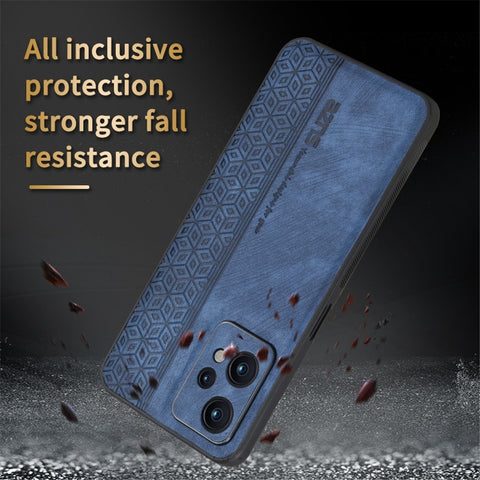 AZNS For OnePlus Nord CE 2 Lite 5G Imprinted Pattern Anti-fading PU Leather Coated TPU Cover Anti-slip Cell Phone Case