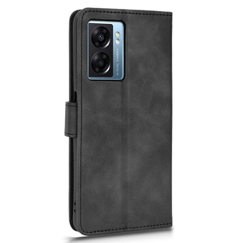 For Oppo A57e 4G / A57s 4G / A57 4G / A77 4G / OnePlus Nord N20 SE 4G Skin-touch Phone Case PU Leather Wallet Stand Shockproof Cover