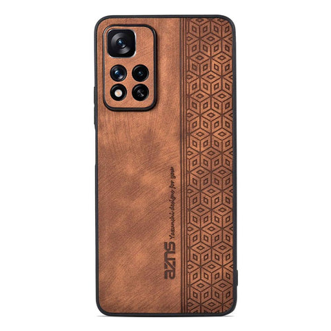 AZNS For Xiaomi Redmi Note 11 Pro+ 5G / Redmi Note 11 Pro 5G (MediaTek) Imprinted Pattern PU Leather Coated TPU Drop-proof Phone Case