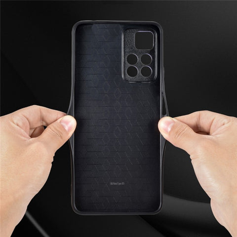 AZNS For Xiaomi Redmi Note 11 Pro+ 5G / Redmi Note 11 Pro 5G (MediaTek) Imprinted Pattern PU Leather Coated TPU Drop-proof Phone Case
