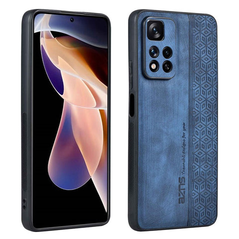 AZNS For Xiaomi Redmi Note 11 Pro+ 5G / Redmi Note 11 Pro 5G (MediaTek) Imprinted Pattern PU Leather Coated TPU Drop-proof Phone Case